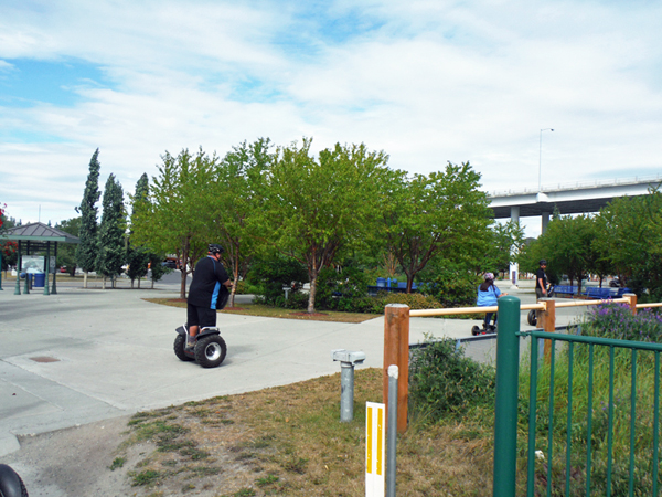 John Smythers on his Segway